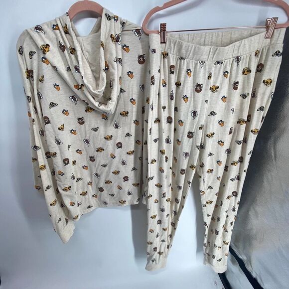 Disney Lion King lounge Set Long Sleeve Hooded Top and pant womens Large - Picture 5 of 6